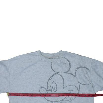 Womens UK Size 2XS Disney Grey Pullover Sweatshirt