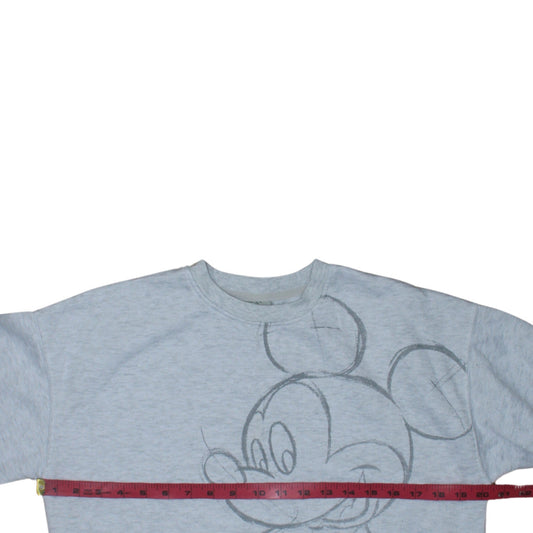 Womens UK Size 2XS Disney Grey Pullover Sweatshirt