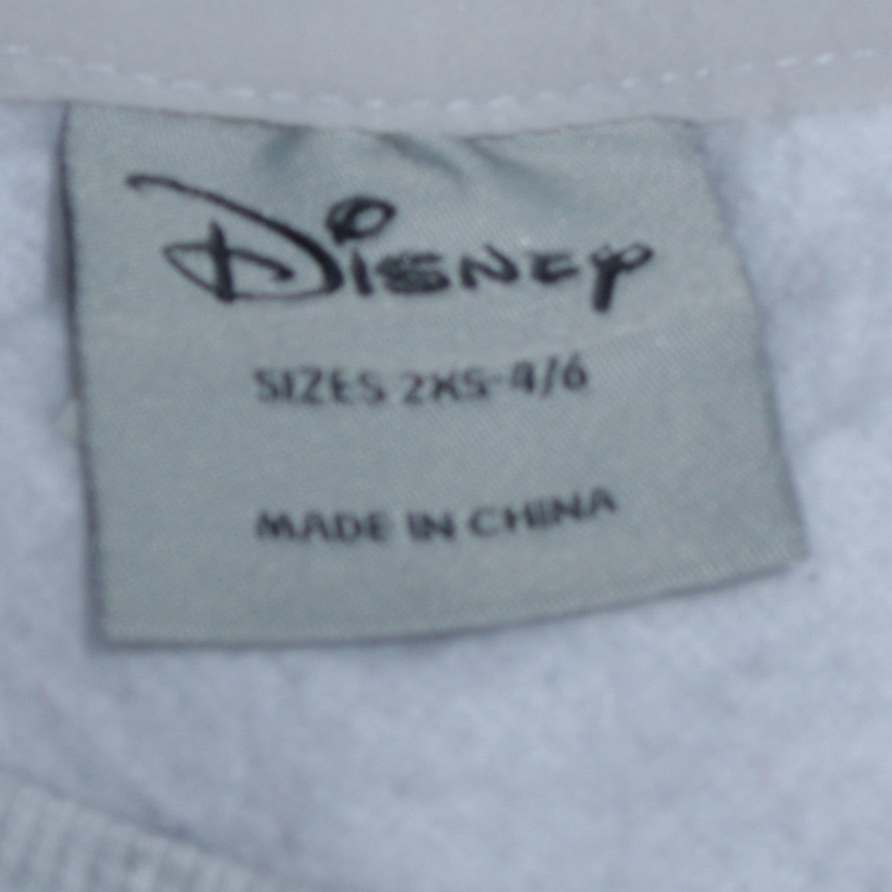 Womens UK Size 2XS Disney Grey Pullover Sweatshirt