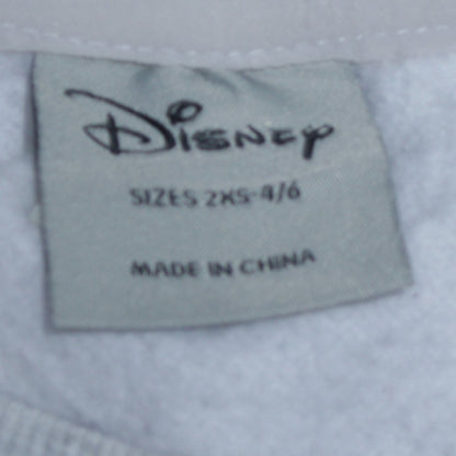 Womens UK Size 2XS Disney Grey Pullover Sweatshirt