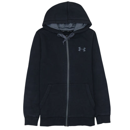 Mens UK Size S Under armour Black Full Zip Hoodie