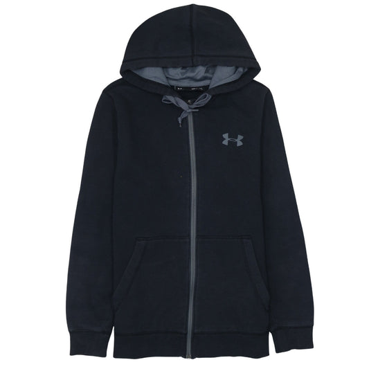 Mens UK Size S Under armour Black Full Zip Hoodie