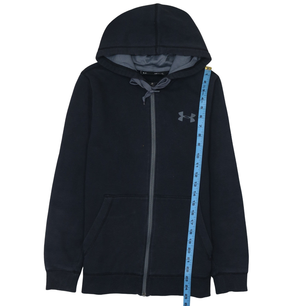 Mens UK Size S Under armour Black Full Zip Hoodie