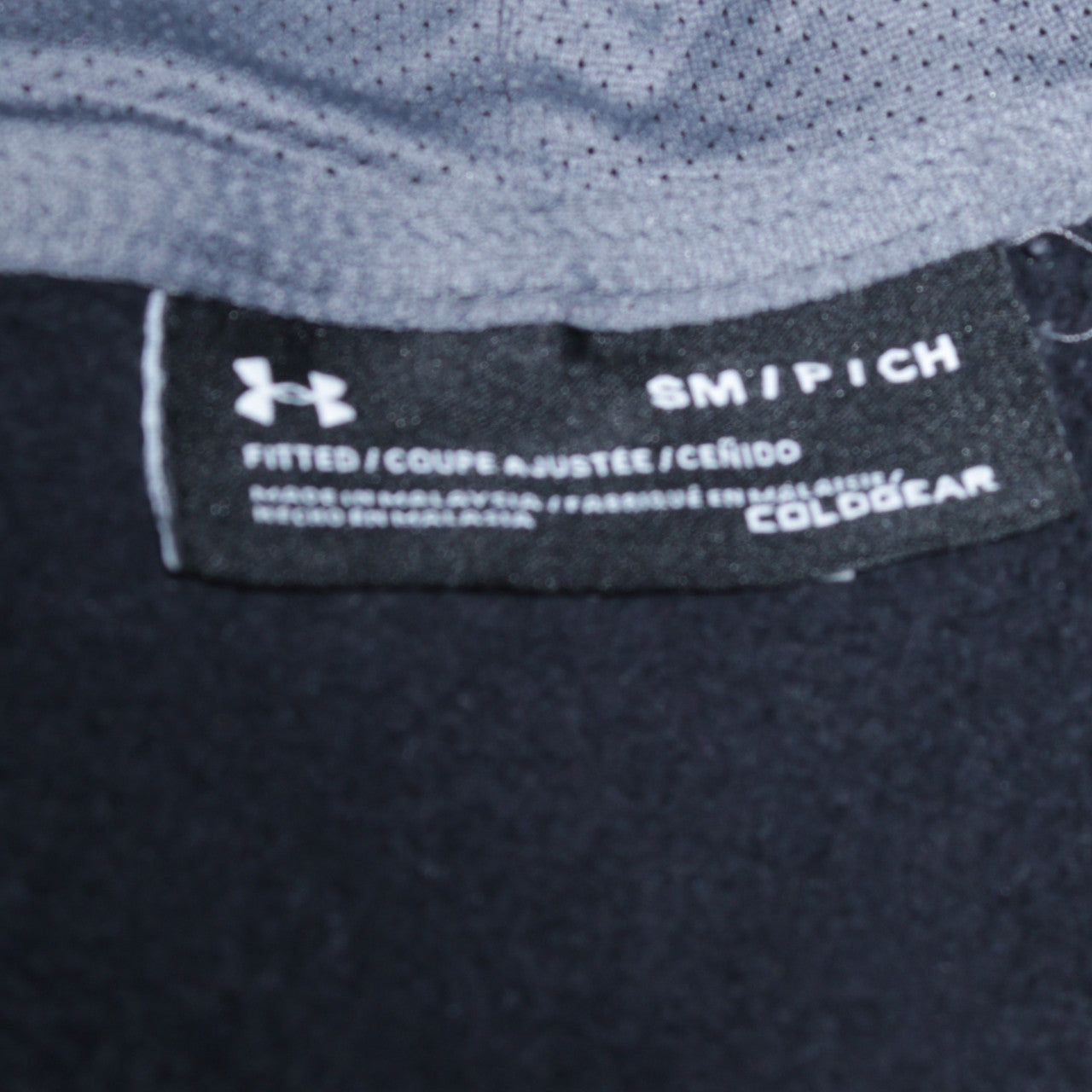 Mens UK Size S Under armour Black Full Zip Hoodie