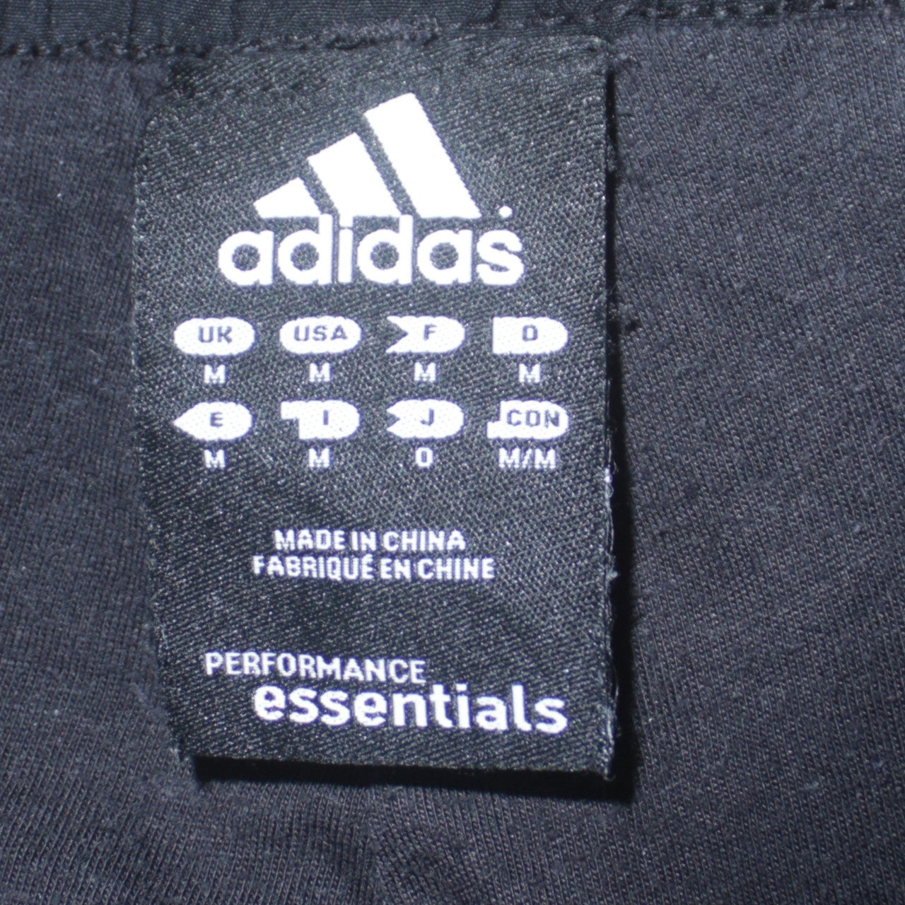 Mens UK Size M adidas Regular Fit Jogger Black Trousers