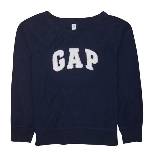 Womens UK Size M Gap Blue Pullover Sweatshirt