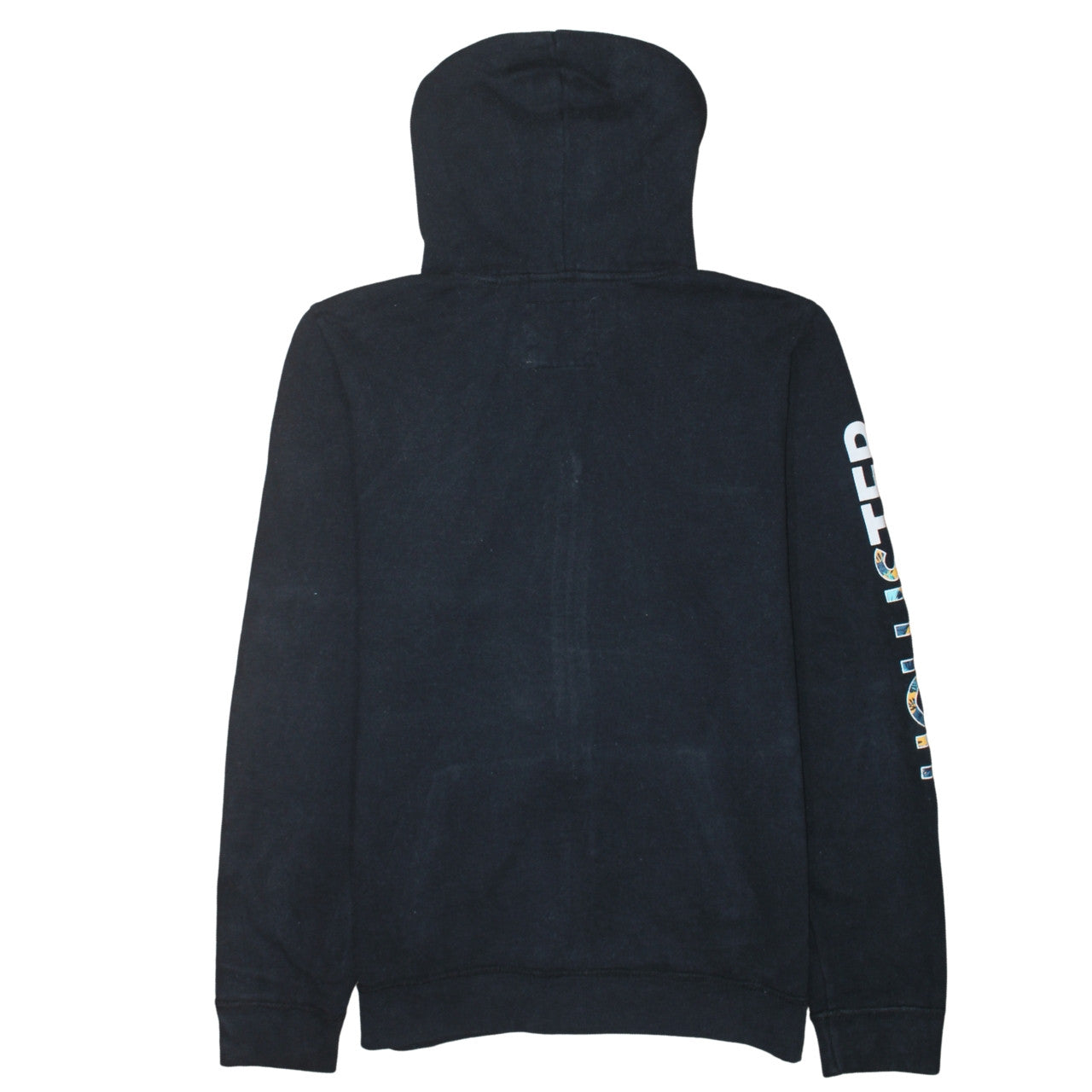 Mens UK Size L Hollister Black Full Zip Hoodie