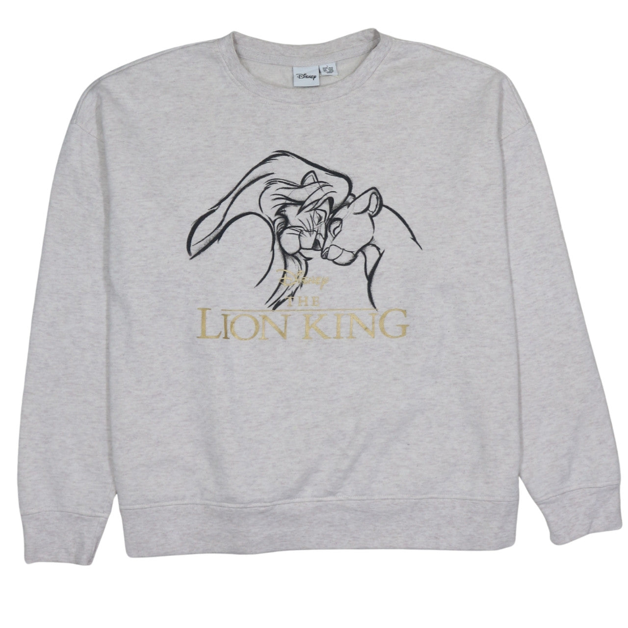 Womens UK Size L Disney Grey Pullover Sweatshirt