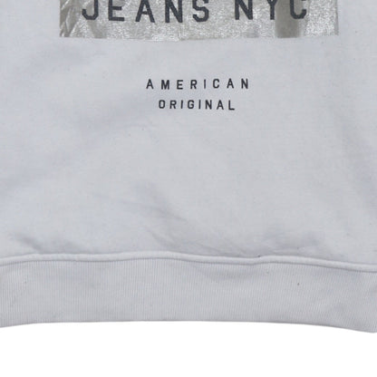 Womens UK Size S Tommy Jeans White Pullover Sweatshirt