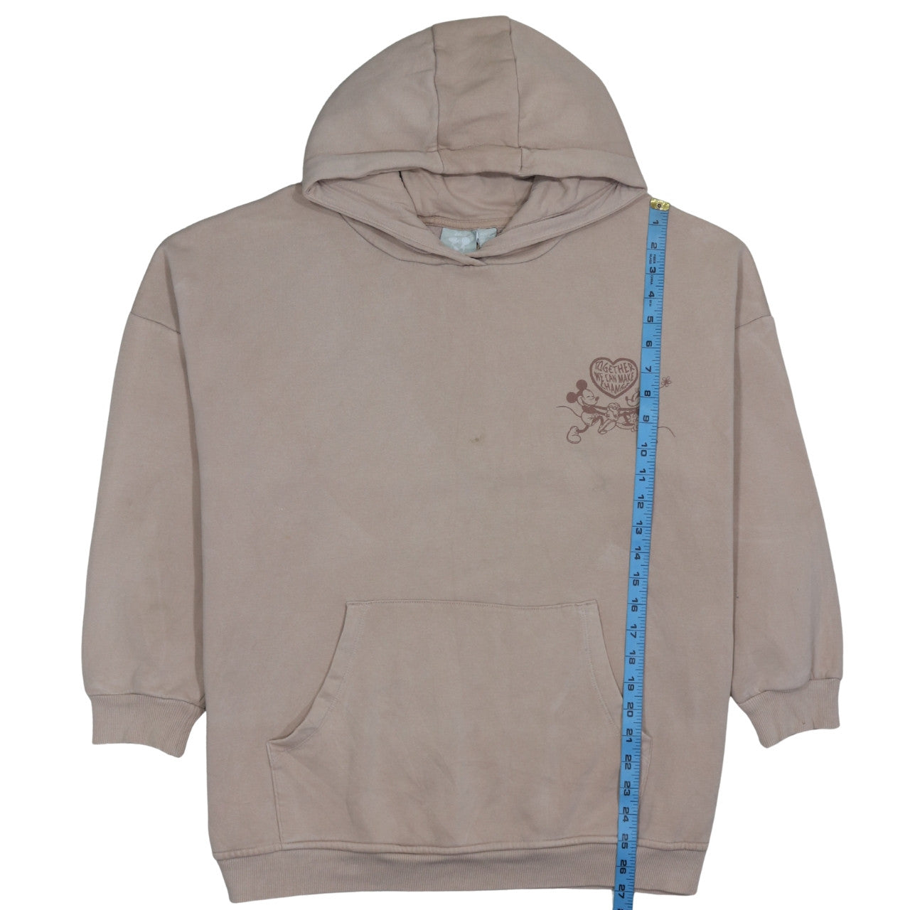 Womens UK Size M Primark Beige Pullover Hoodie