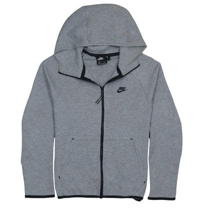 Mens UK Size S Nike Grey Full Zip Hoodie