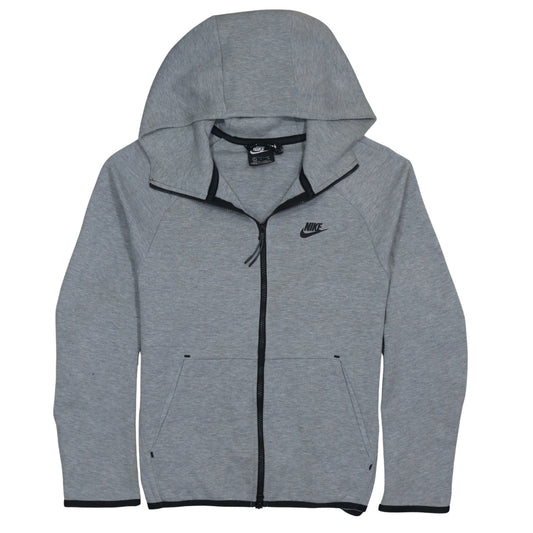 Mens UK Size S Nike Grey Full Zip Hoodie