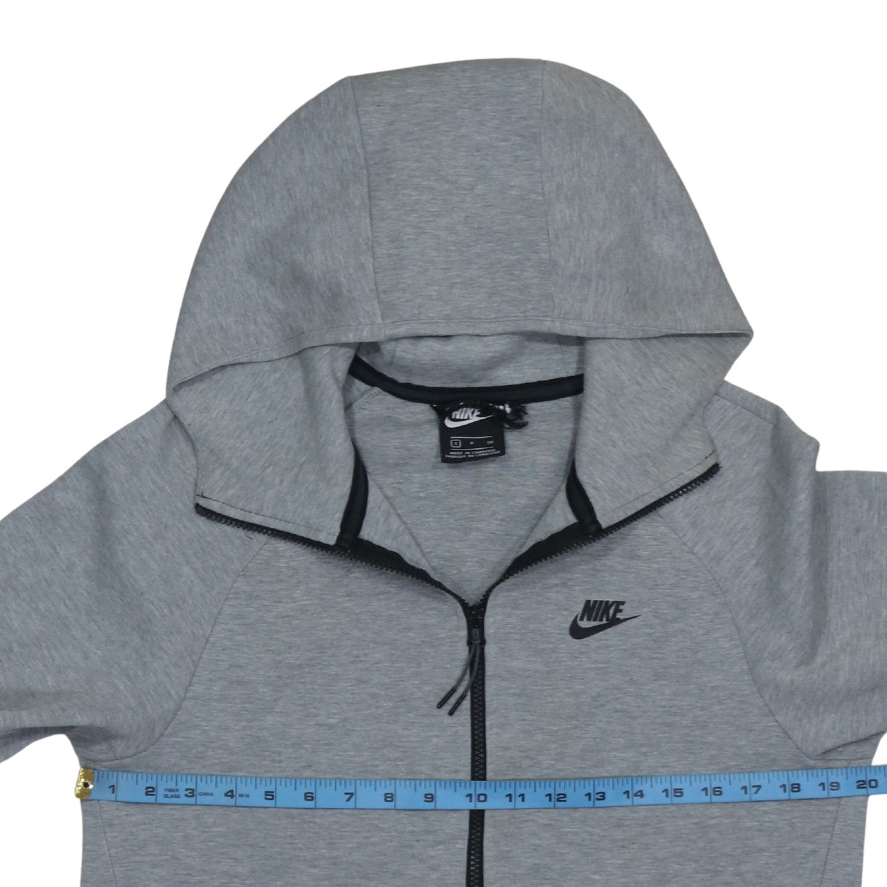 Mens UK Size S Nike Grey Full Zip Hoodie