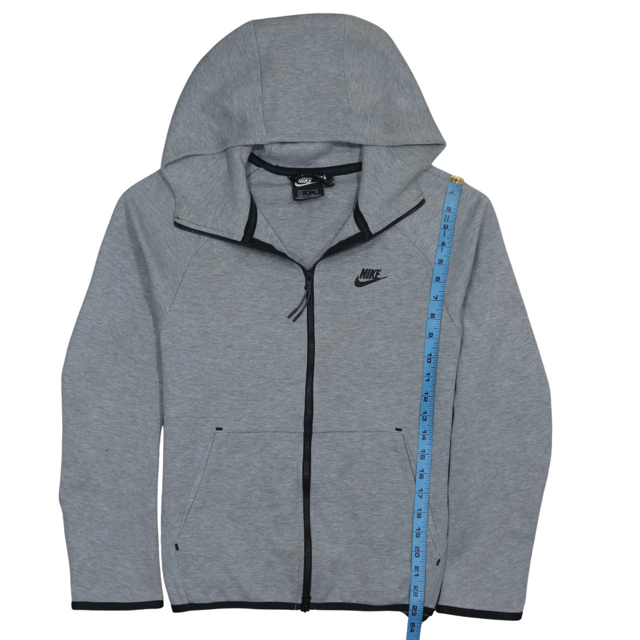 Mens UK Size S Nike Grey Full Zip Hoodie