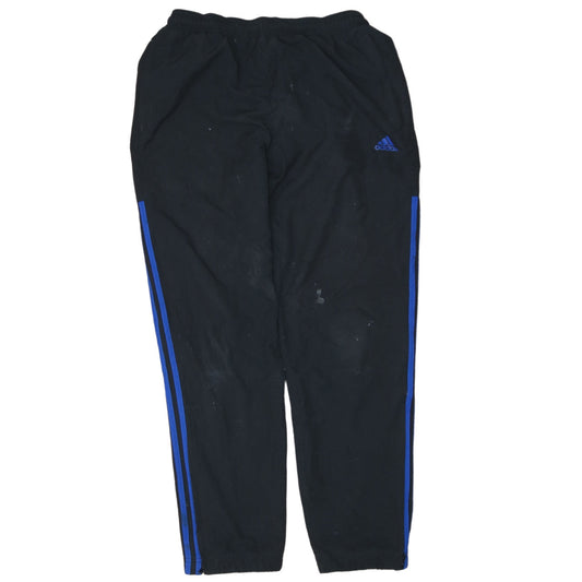 Mens UK Size M adidas Regular Fit Track Pants Black Trousers