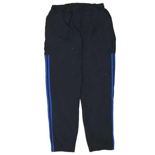 Mens UK Size M adidas Regular Fit Track Pants Black Trousers