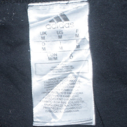 Mens UK Size M adidas Regular Fit Track Pants Black Trousers