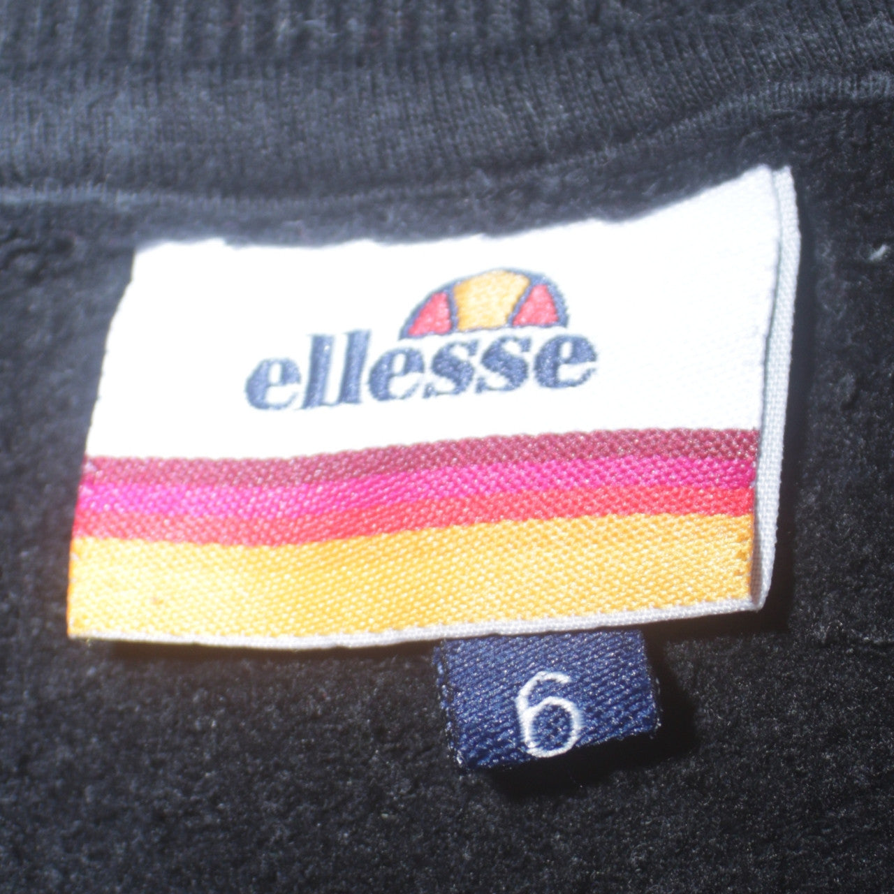 Womens UK Size 6 ellesse Black Pullover Sweatshirt