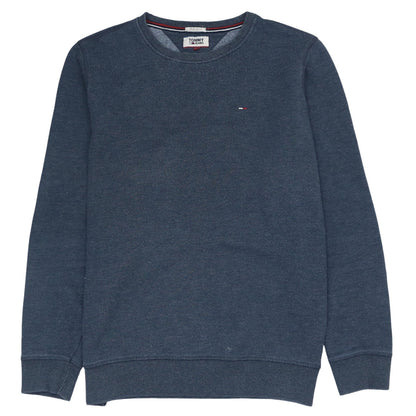 Mens UK Size XL Tommy Jeans Blue Pullover Sweatshirt
