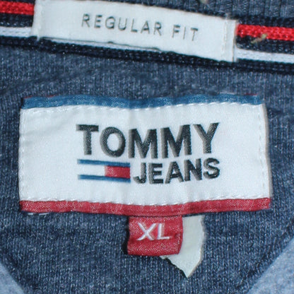 Mens UK Size XL Tommy Jeans Blue Pullover Sweatshirt