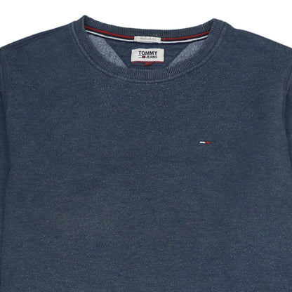 Mens UK Size XL Tommy Jeans Blue Pullover Sweatshirt