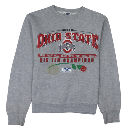 Mens UK Size L Lee Grey Pullover Sweatshirt
