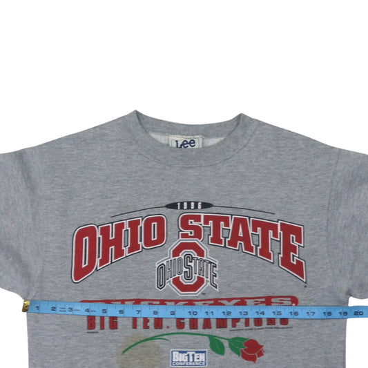 Mens UK Size L Lee Grey Pullover Sweatshirt