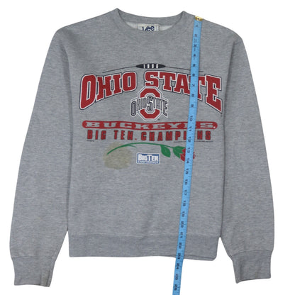 Mens UK Size L Lee Grey Pullover Sweatshirt