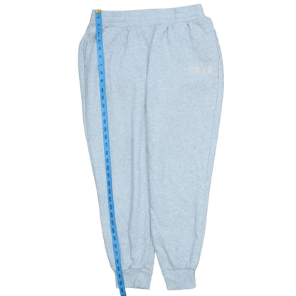 Puma Men's Grey Cotton Blend Jogger Trousers Size L