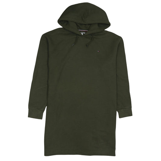 Tommy Hilfiger Women's Green Hoodie T-Shirt Dress Size S