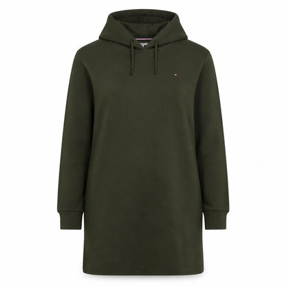 Tommy Hilfiger Women's Green Hoodie T-Shirt Dress Size S