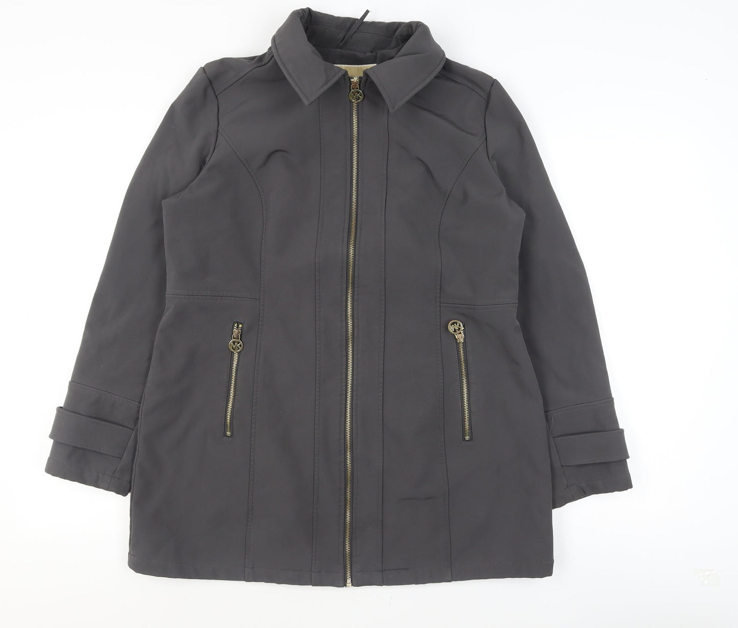 Womens UK Size L Michael Kors Grey Overcoat