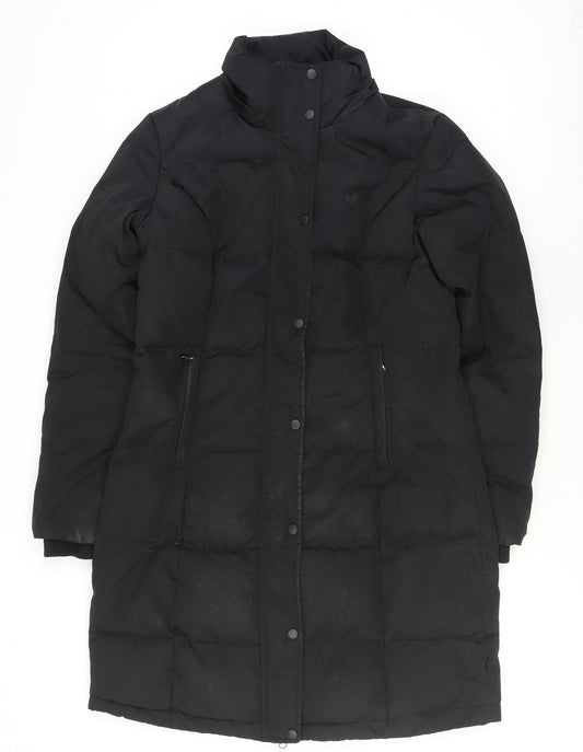 Womens UK Size 8 Crew Clothing Company Black Puffer Jacket