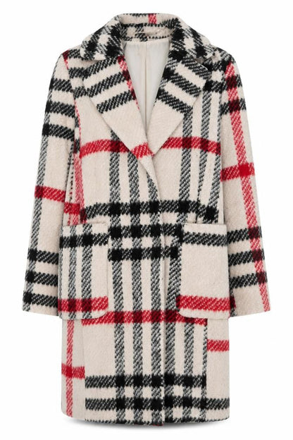 Womens UK Size 12 Dorothy Perkins Beige Overcoat