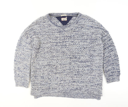 Tommy Hilfiger Women Blue Knit Pullover Jumper Size S