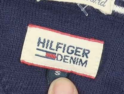 Tommy Hilfiger Women Blue Knit Pullover Jumper Size S