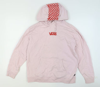 Womens UK Size S VANS Pink Pullover Hoodie