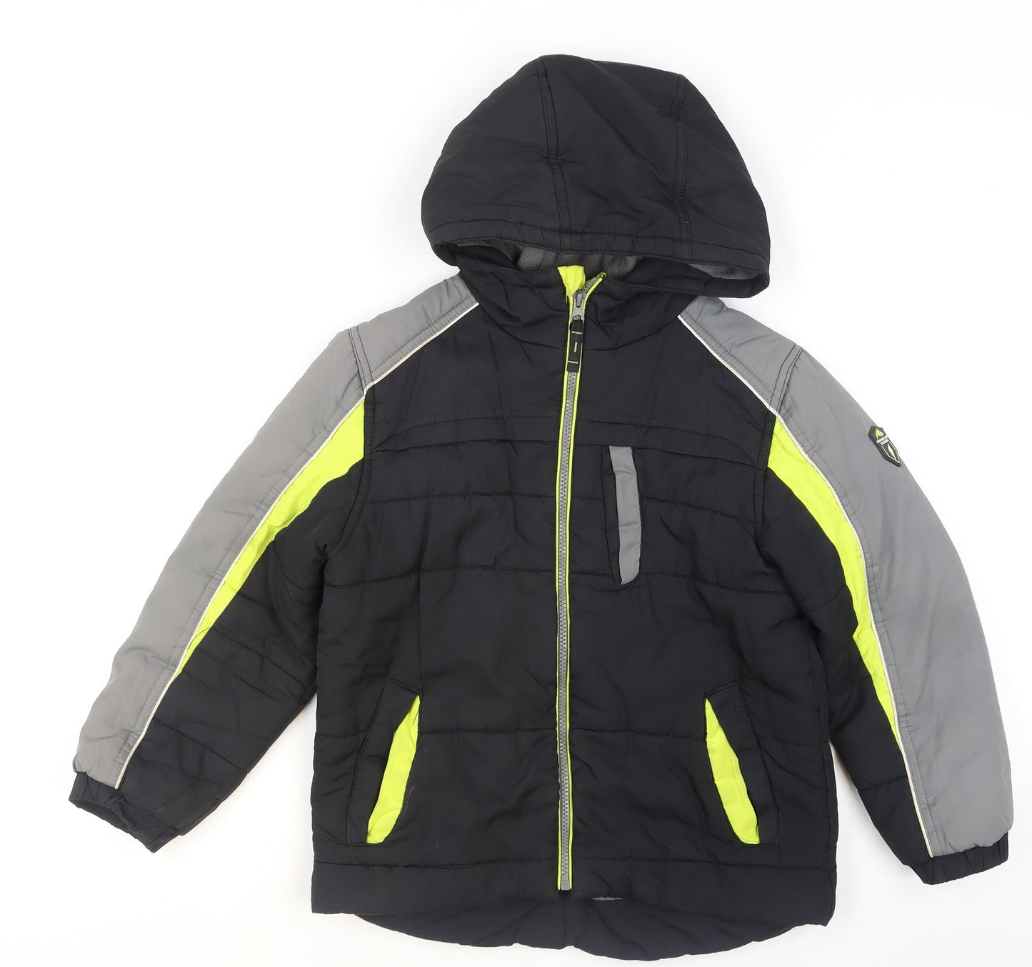 Boys UK Size 8 Years Protection System Black Puffer Jacket