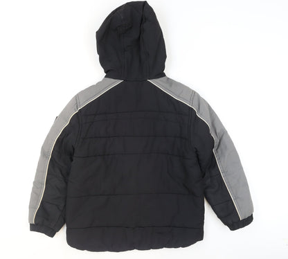 Boys UK Size 8 Years Protection System Black Puffer Jacket