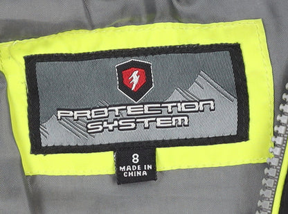 Boys UK Size 8 Years Protection System Black Puffer Jacket