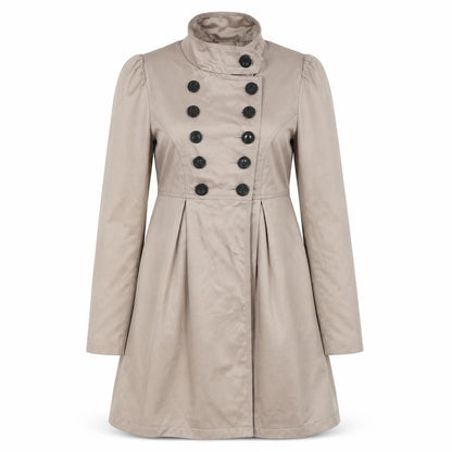Womens UK Size 8 Lipsy Beige Trench Coat