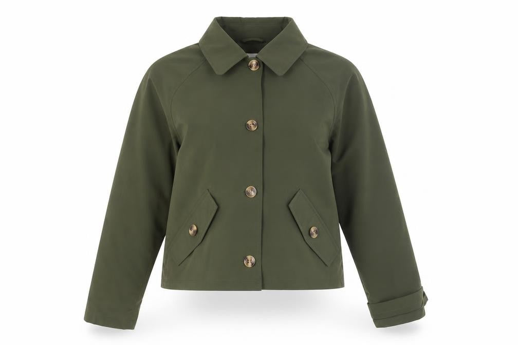 Womens UK Size 16 ELLE Green Basic Jacket