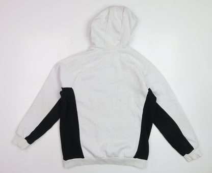 Mens UK Size M FILA White Pullover Hoodie