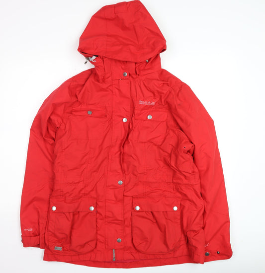 Womens UK Size 16 Regatta Red Parka Coat