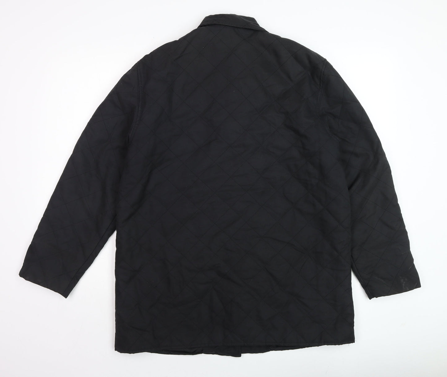 Mens UK Size M Orvis Black Quilted Coat
