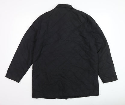 Mens UK Size M Orvis Black Quilted Coat