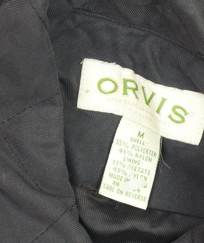 Mens UK Size M Orvis Black Quilted Coat