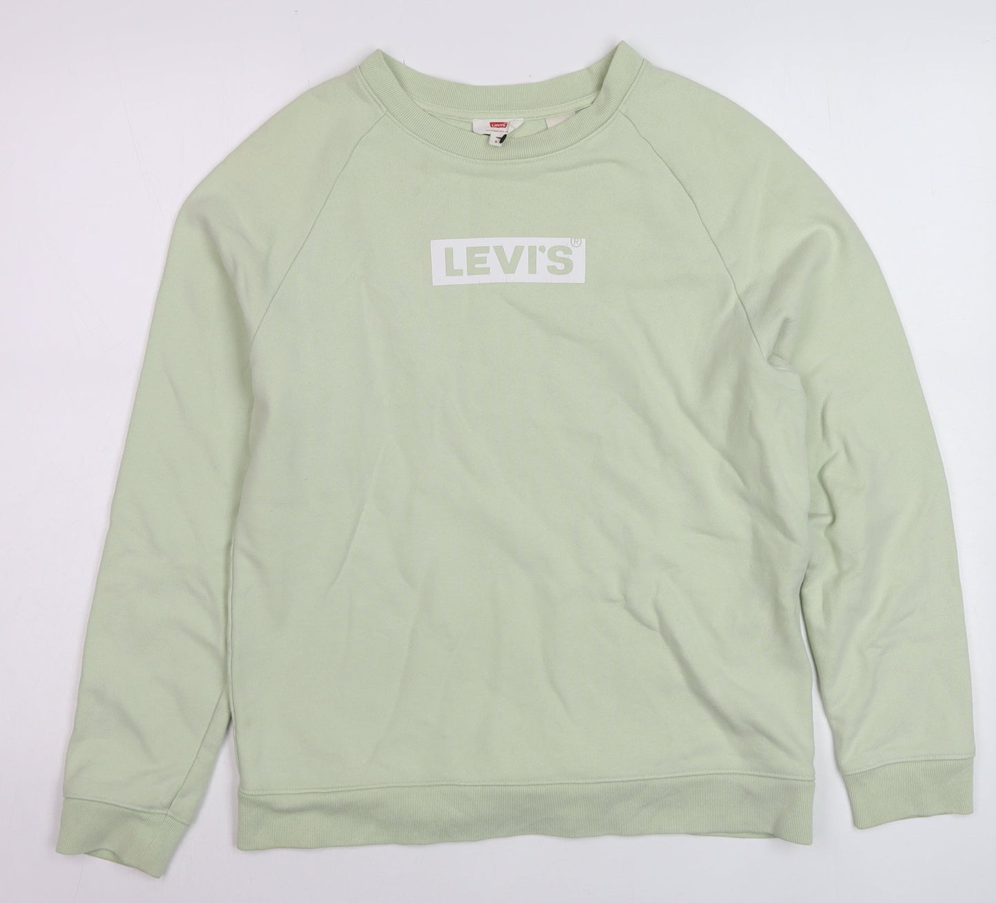 Womens UK Size S Levi's Green Pullover Sweatshirt