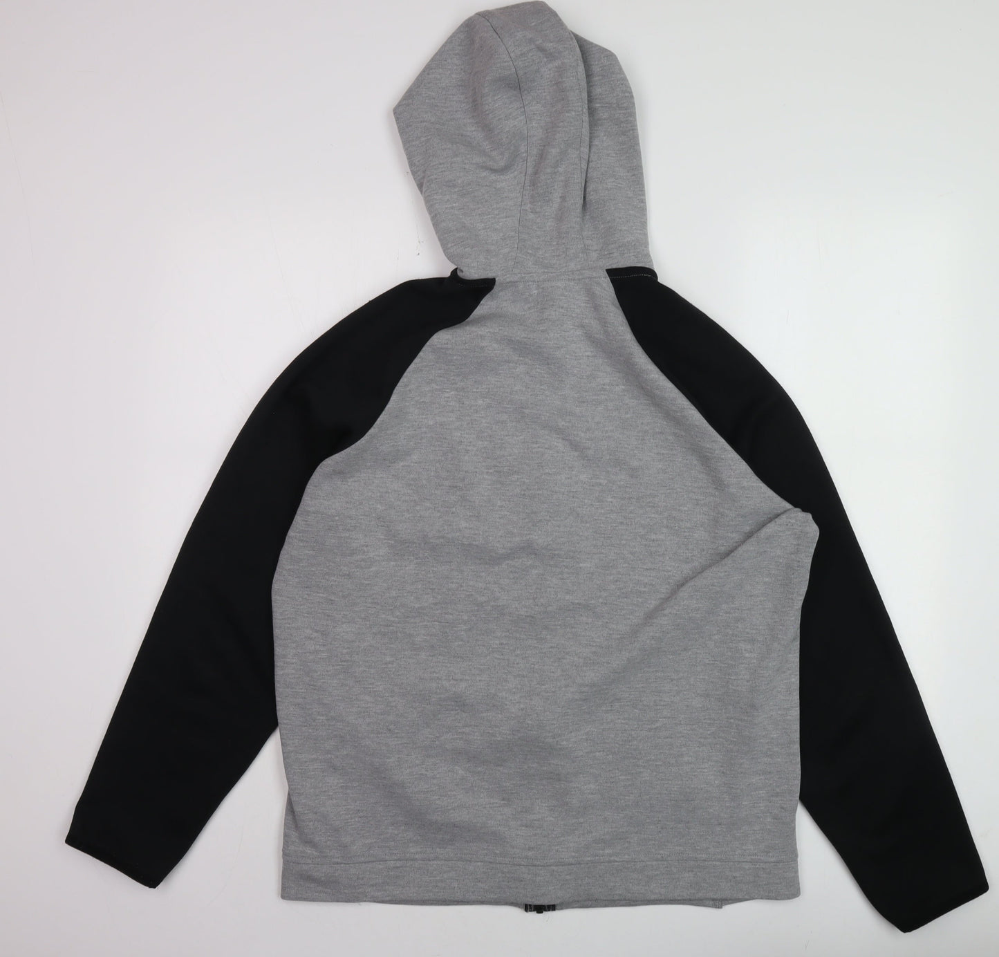 Mens UK Size L U.S. Athletic Grey Full Zip Hoodie