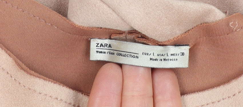 Womens UK Size 14 Zara Beige Overcoat